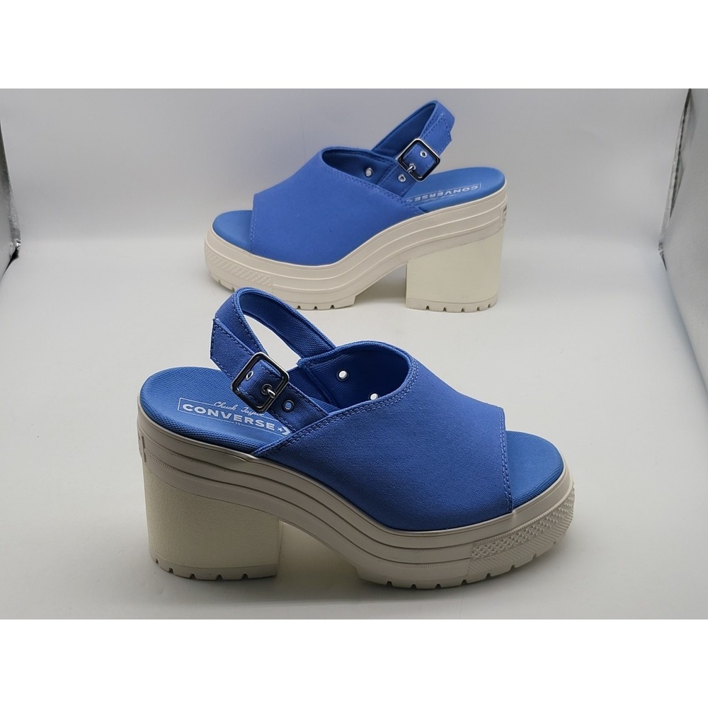 Converse Chuck 70 De Luxe Womens 6.5 Blue Sandal Platform Chunky Heel A13810F - Picture 4 of 9